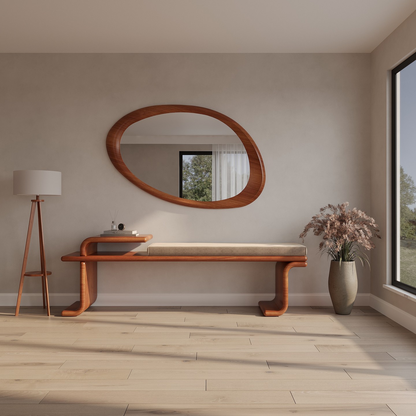 21. a Symphony Of Geometric Mirrors Reflecting Rustic Charm