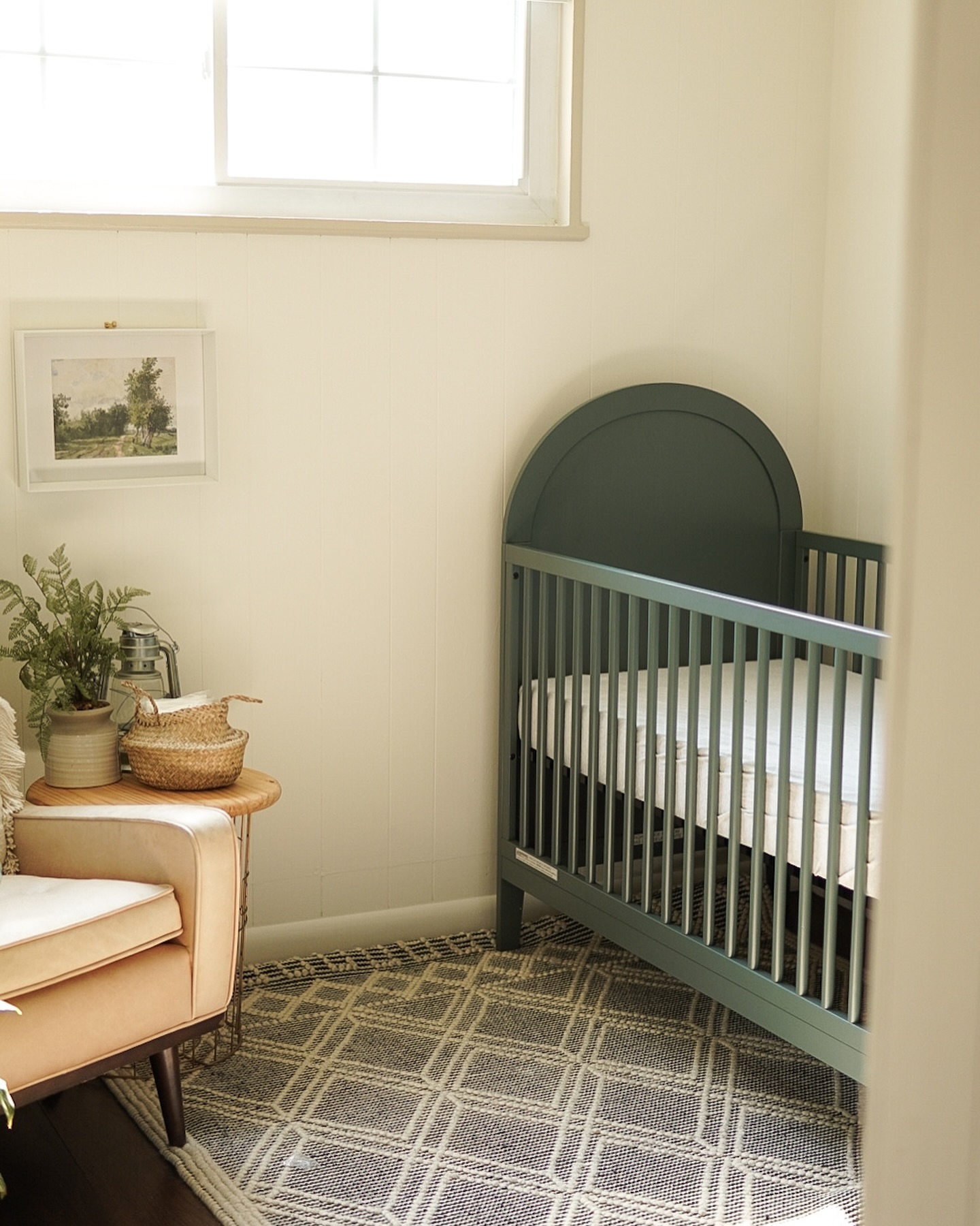 23. Neon Glow Cactus Mobile and Macrame Wall Art In a Cozy Corner