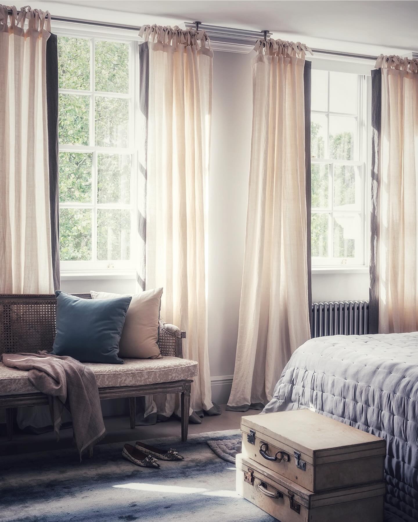 4. Moonlit Serenity: Sheer White Curtains with Subtle Floral Embroidery