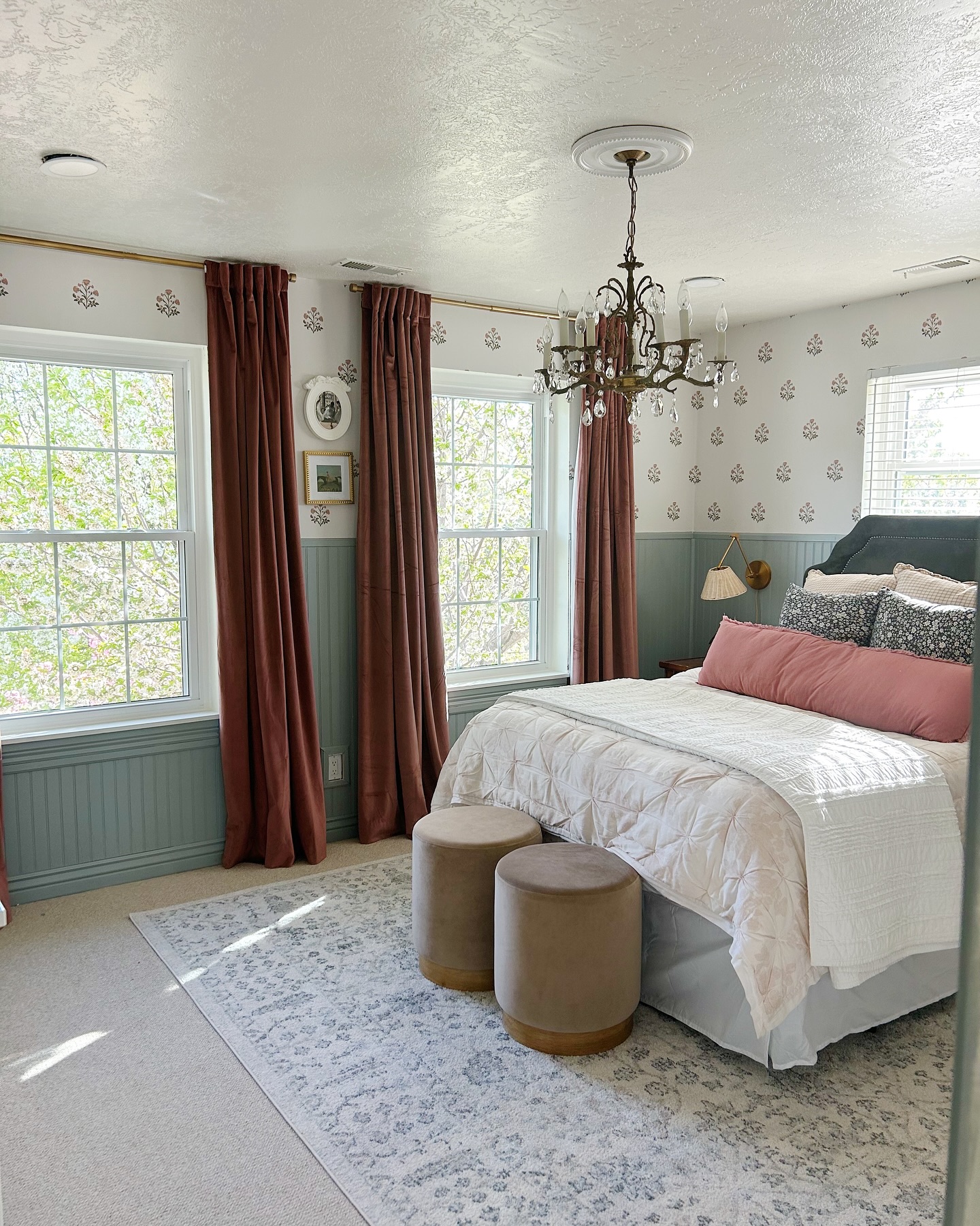 4. Moonlit Meadow Canopy Bed with Lavender Accents