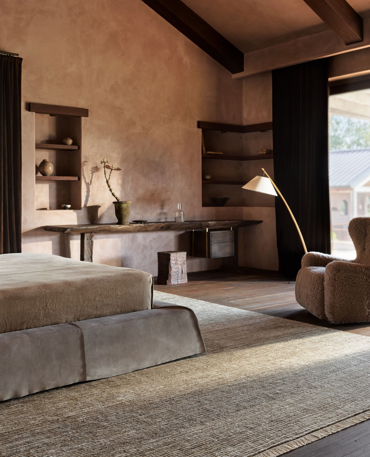 3. a Cobalt Blue Geometric Dance on a Soft White Canvas