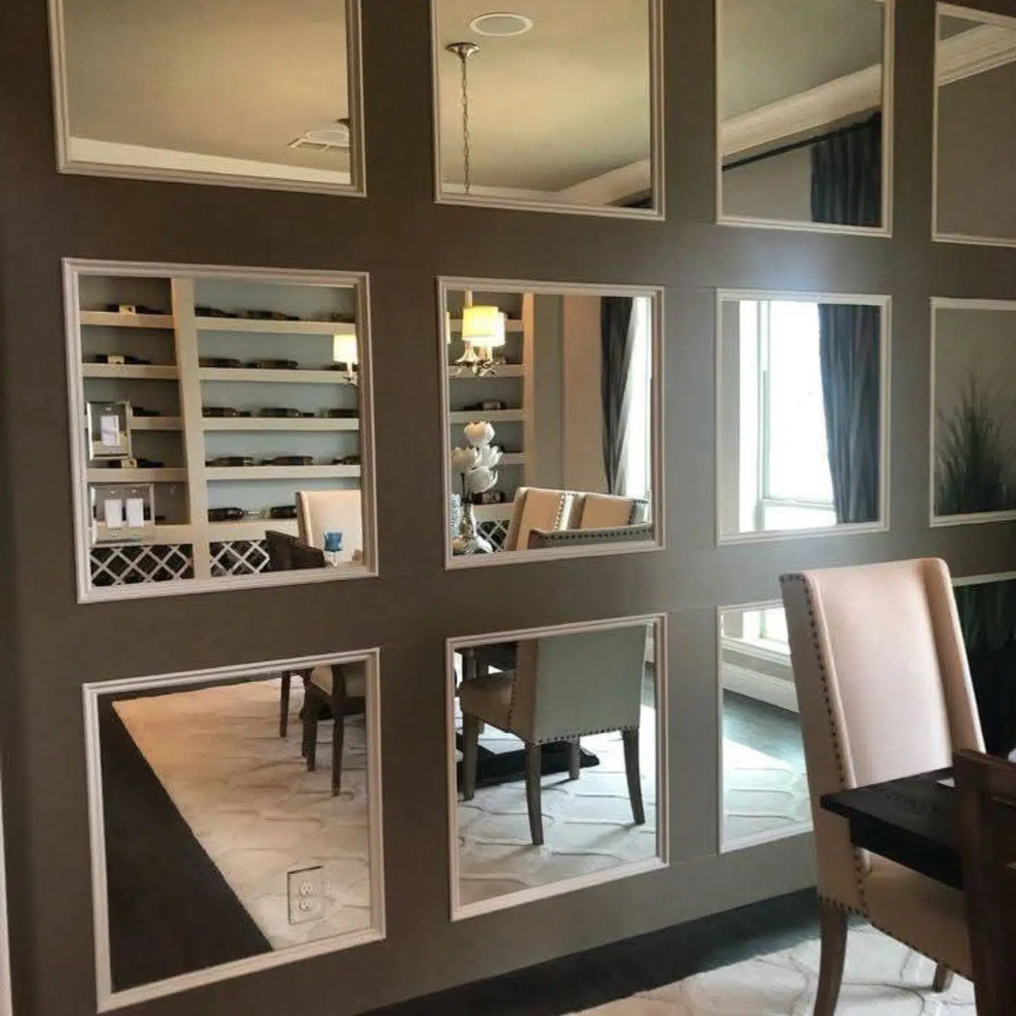 22. a Kaleidoscope Of Mirrors Reflecting Geometric Intricacies