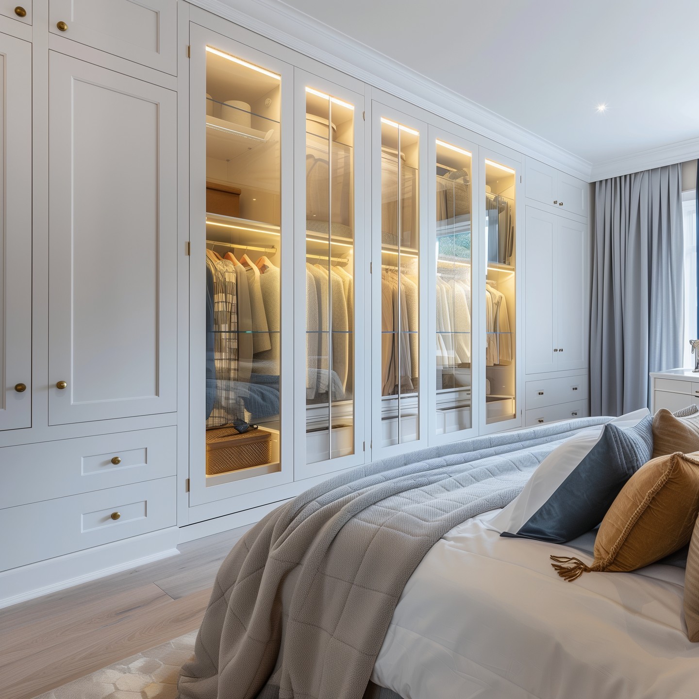 20. a Symphony Of Mirrors and Minimalism with a Hidden Shoe Nook