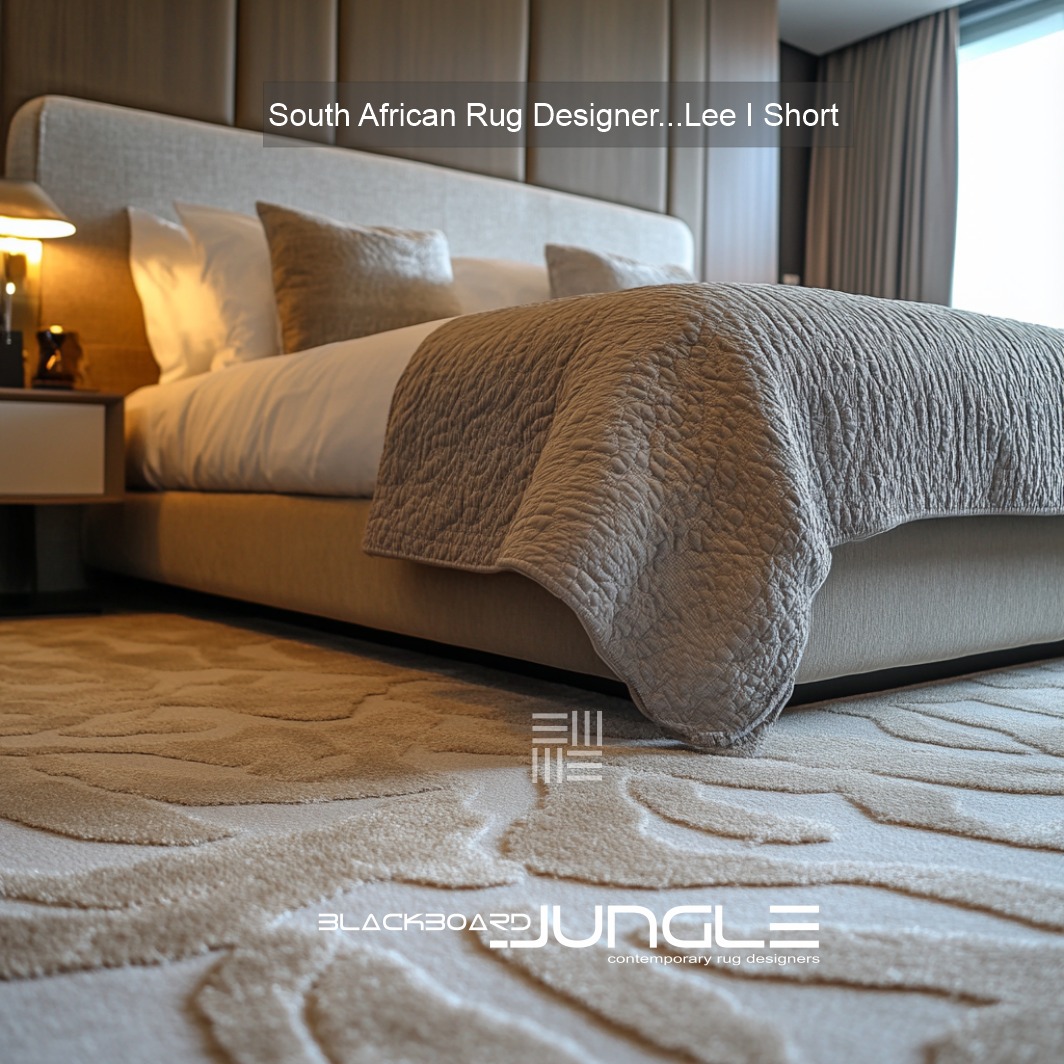 17. Moonlit Waves: a Rug with Silver Threads and Oceanic Curves