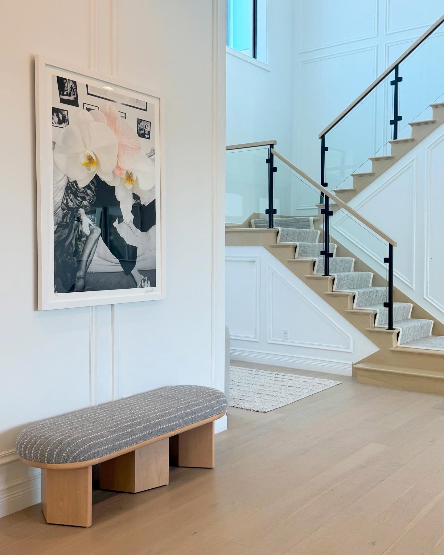 6. Crimson Velvet Ribbons and Gilded Mirrors: a Foyer's Regal Welcome