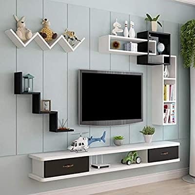 25. the Melodic Fusion Of Vinyl Records and Geometric Shelving