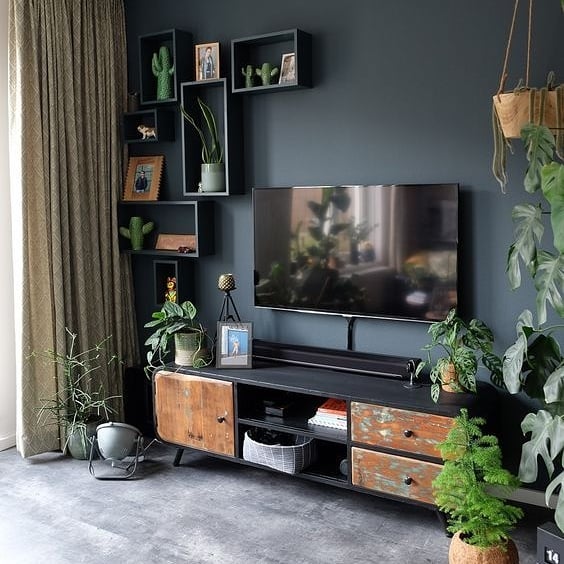 15. the Fusion Of Vintage Charm and Modern Minimalism with a Retro Tv Console