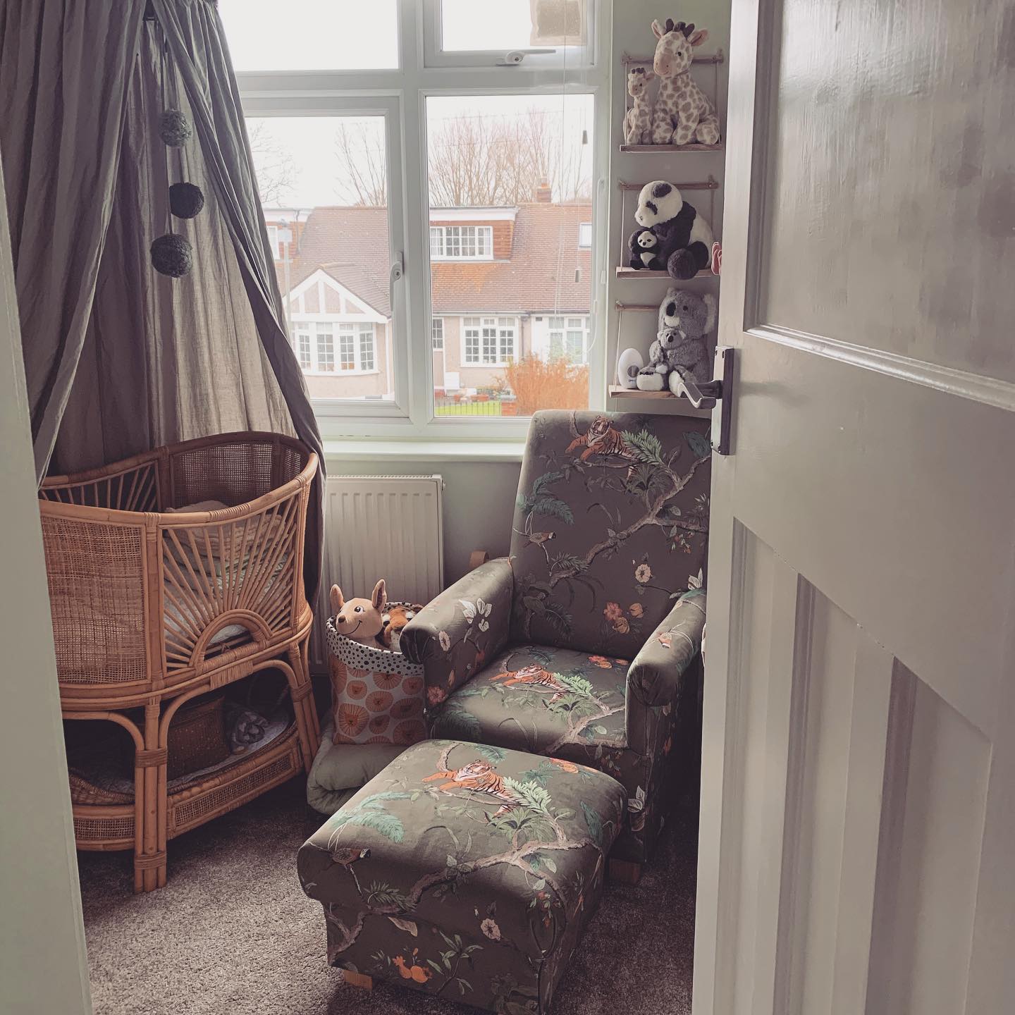 14. a Cradle Of Whimsy: Mushroom Canopy Over Miniature Meadow Bed