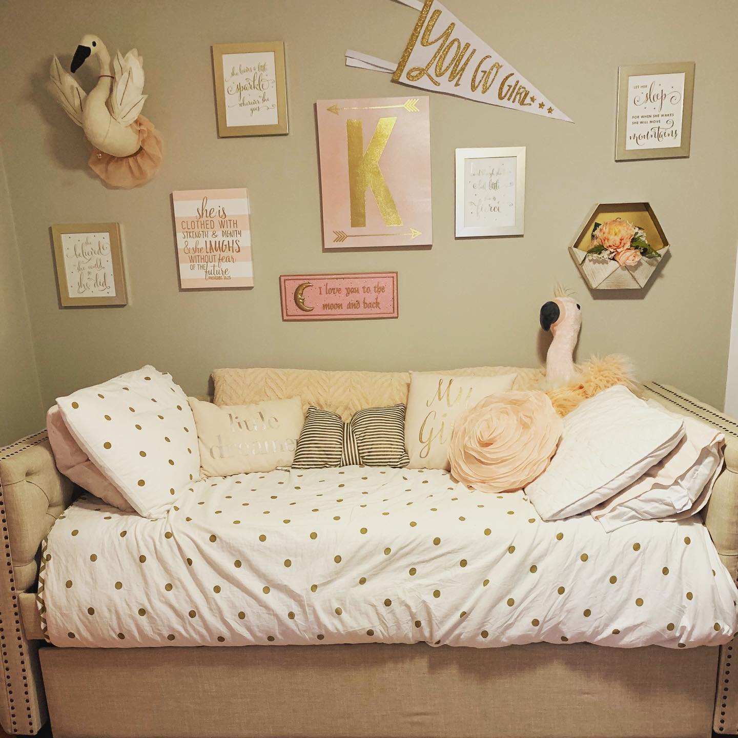 24. Moonlit Serenity: a Daybed with Sheer Canopy and Starlit Pillows