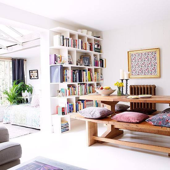 15. the Crimson Quill and Verdant Vines Shelving Configuration