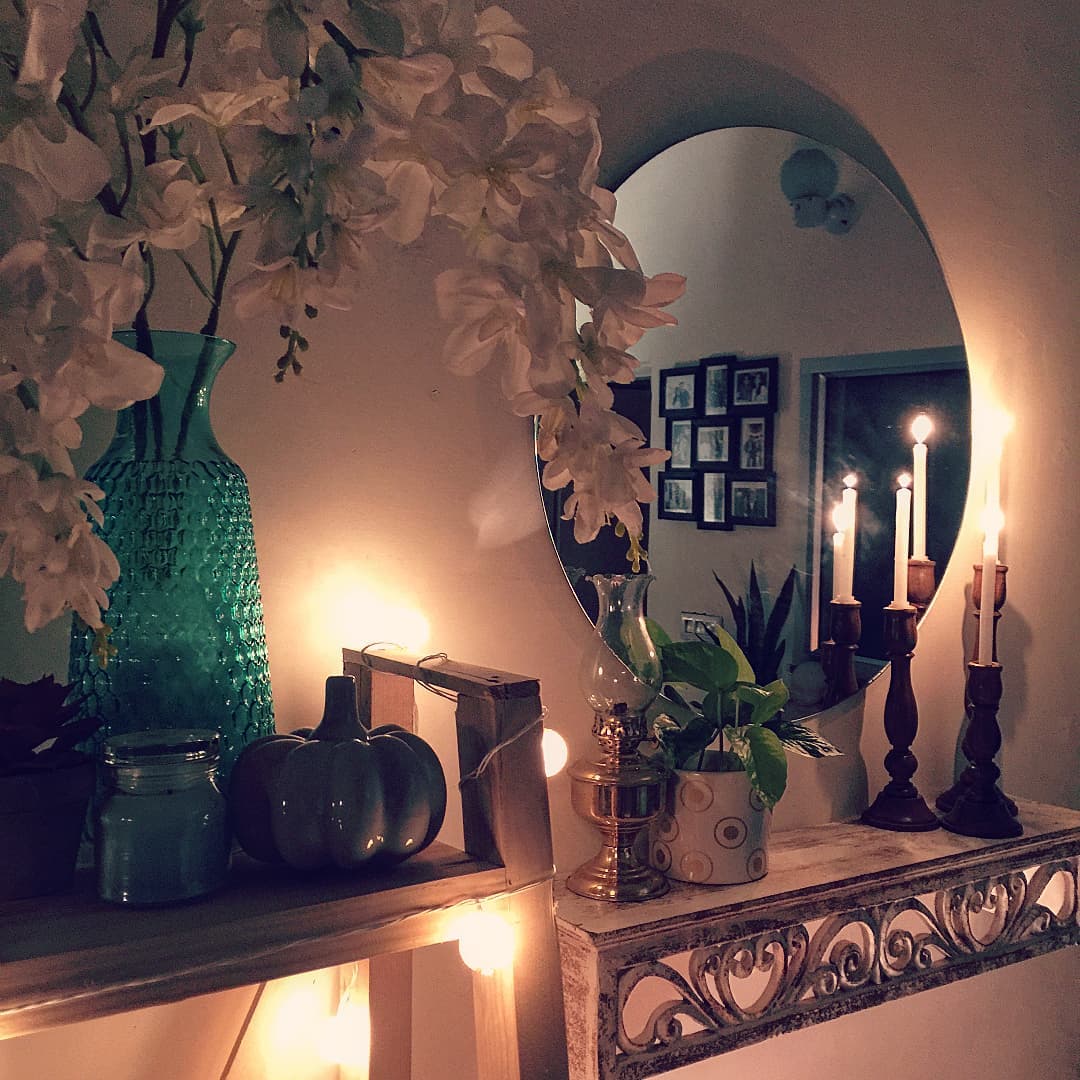 3. Moonlit Forest Reflection: a Mirror Surrounded by Nature's Whispers