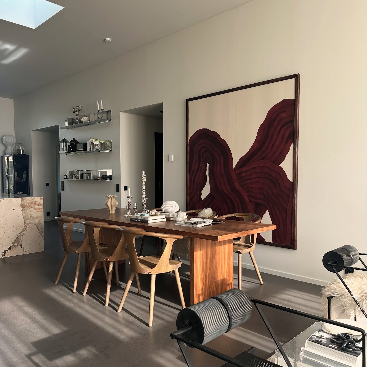 6. a Symphony Of Succulents and Geometric Elegance on a Sunlit Coffee Table