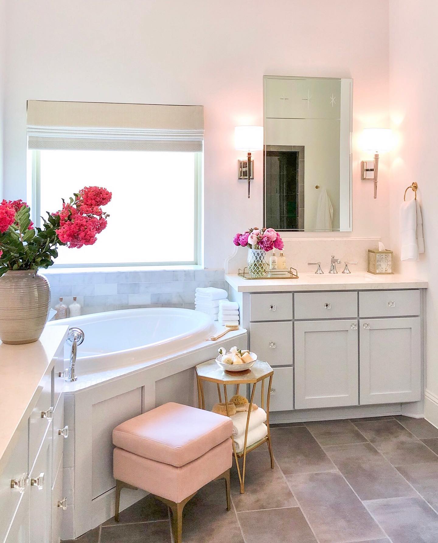 11. the Mosaic Tile Accent Wall with Floating Shelves and Minimalist Sink