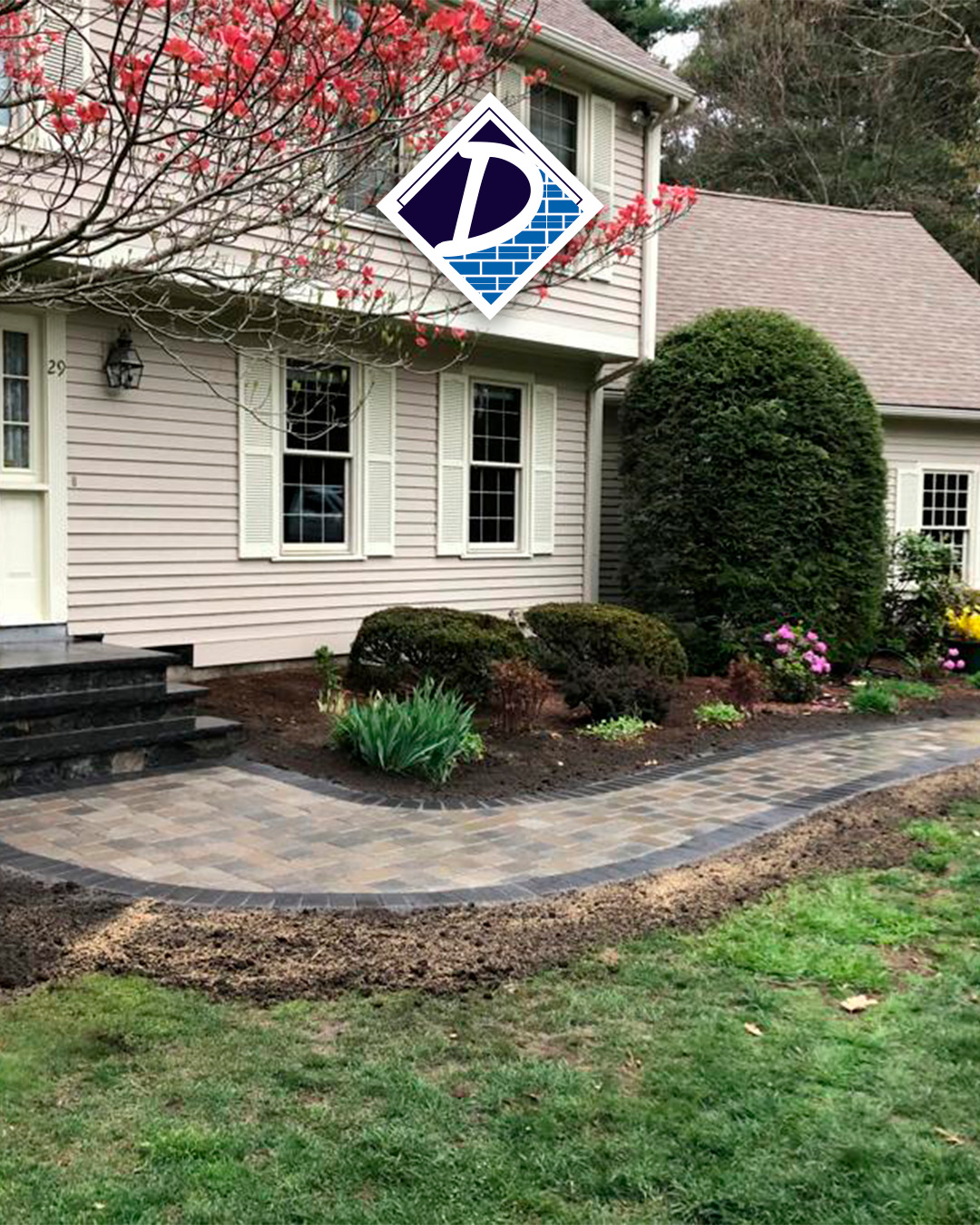 23. Moonlit Cobblestone Path with Rustic Lanterns and Ivy Overhang