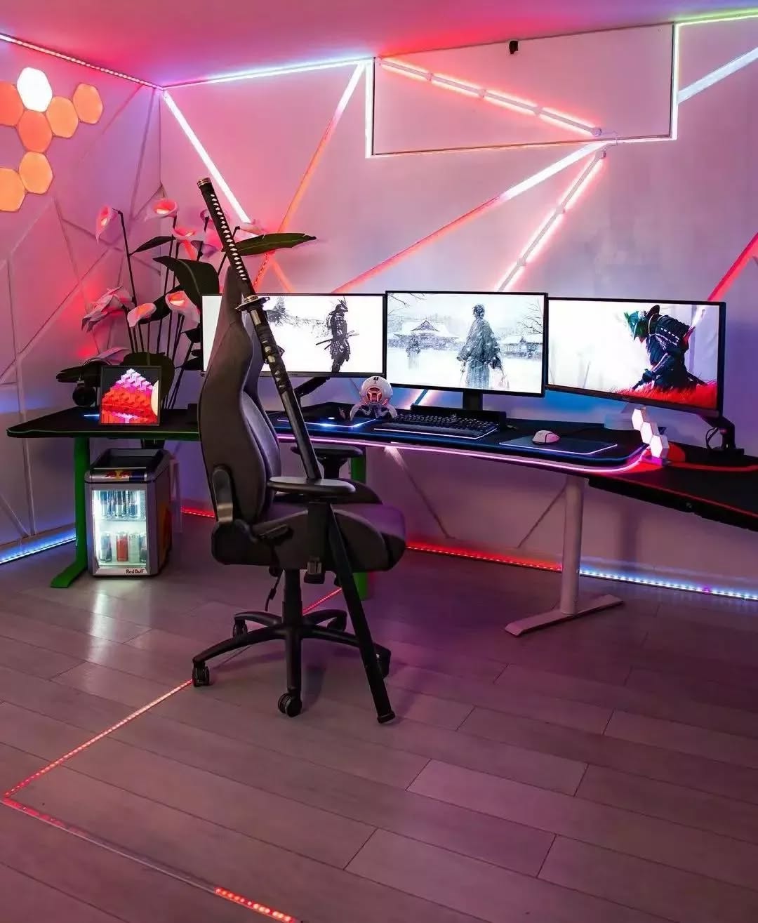 3. Neon Glow Meets Retro Arcade: a Gamer's Dream Setup