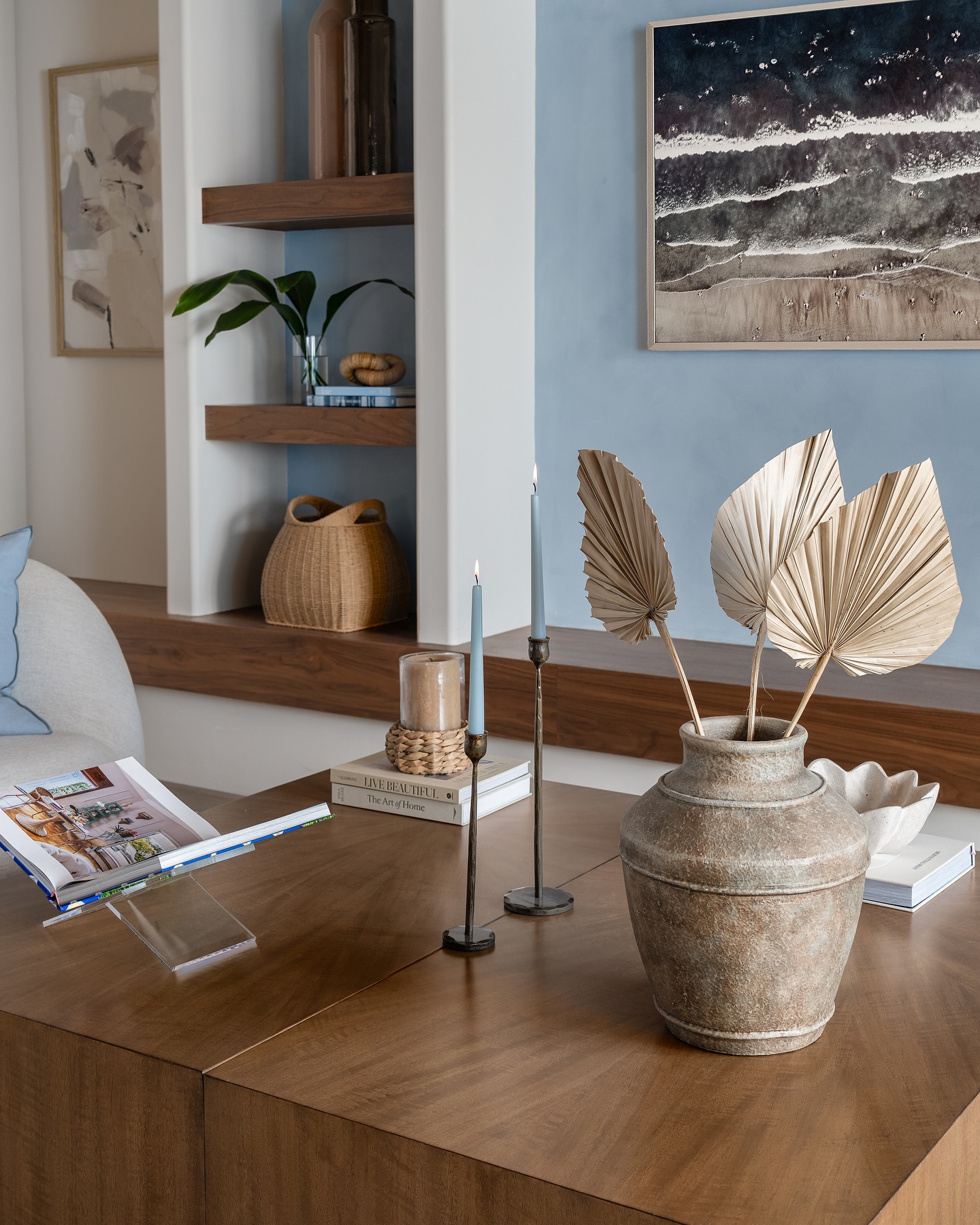 21. a Mosaic Of Moments: Vintage Pocket Watch and Polaroid Collage on a Rustic Coffee Table