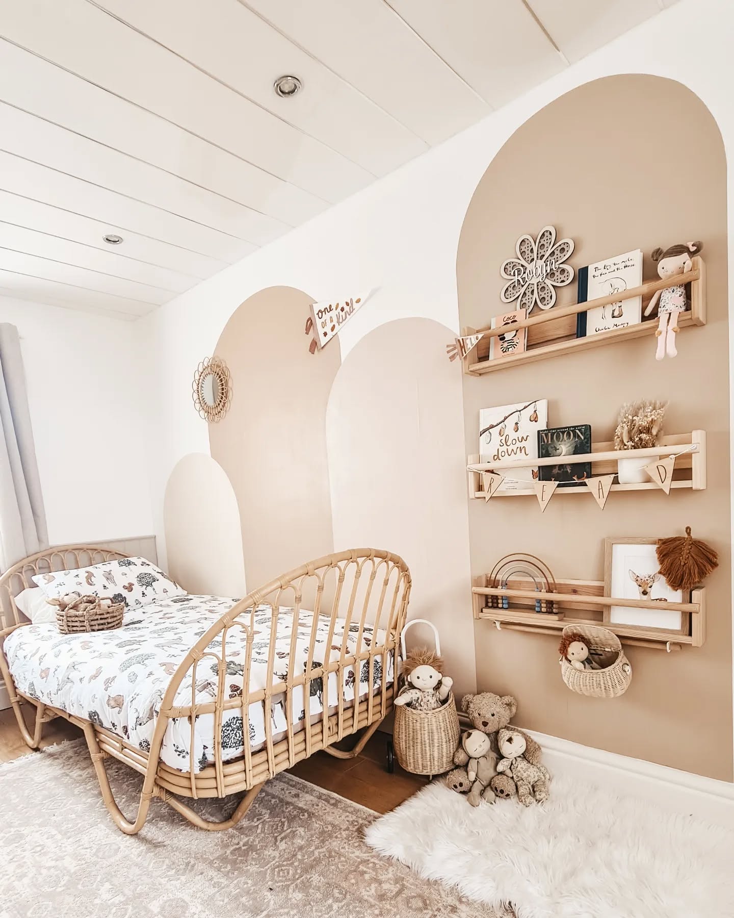 31. a Whimsical Ballet Of Butterflies and Bunnies on Lavender Walls