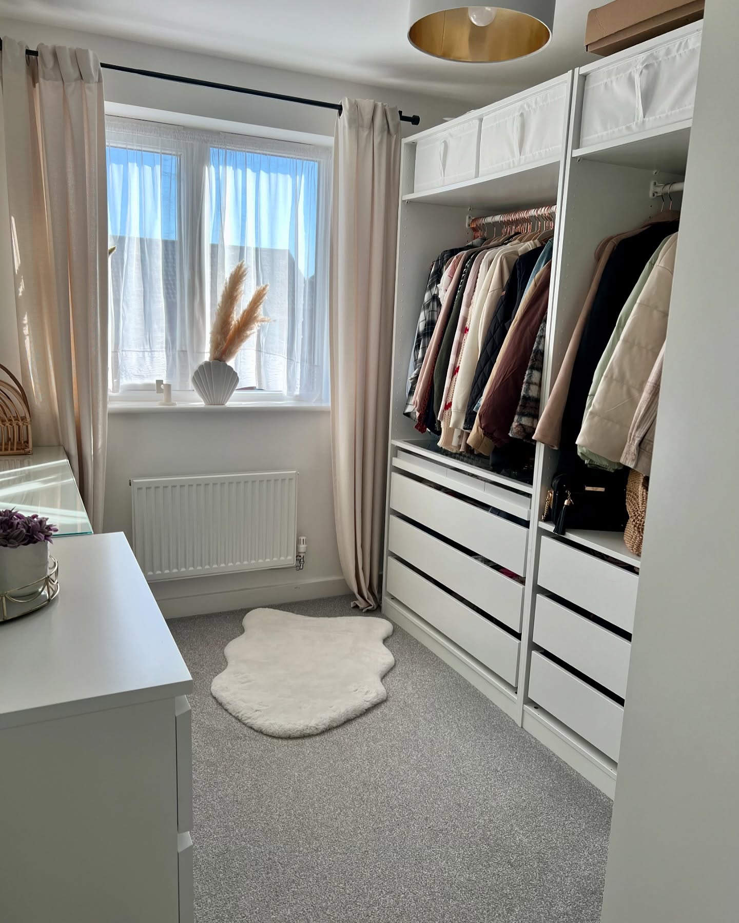 5. the Velvet Curtain and Golden Archway Walk-in Wardrobe