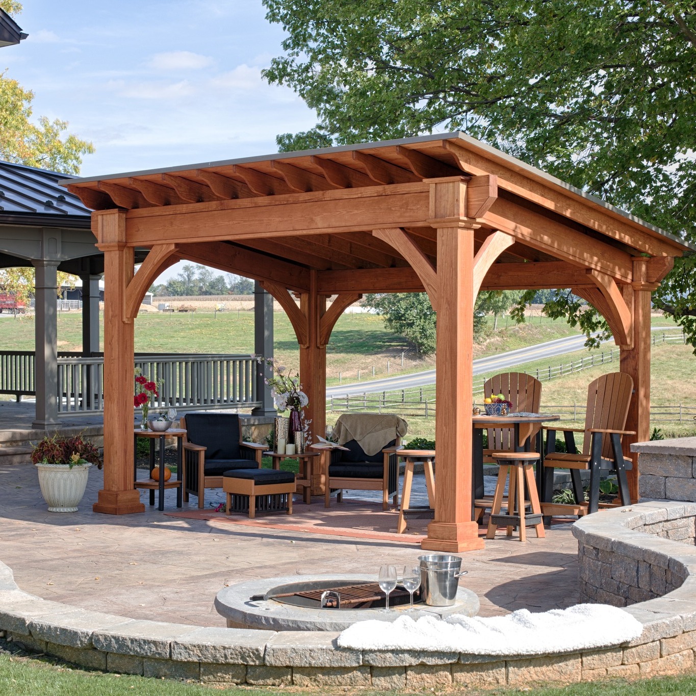 21. a Symphony Of Stone and Timber with a Circular Retreat