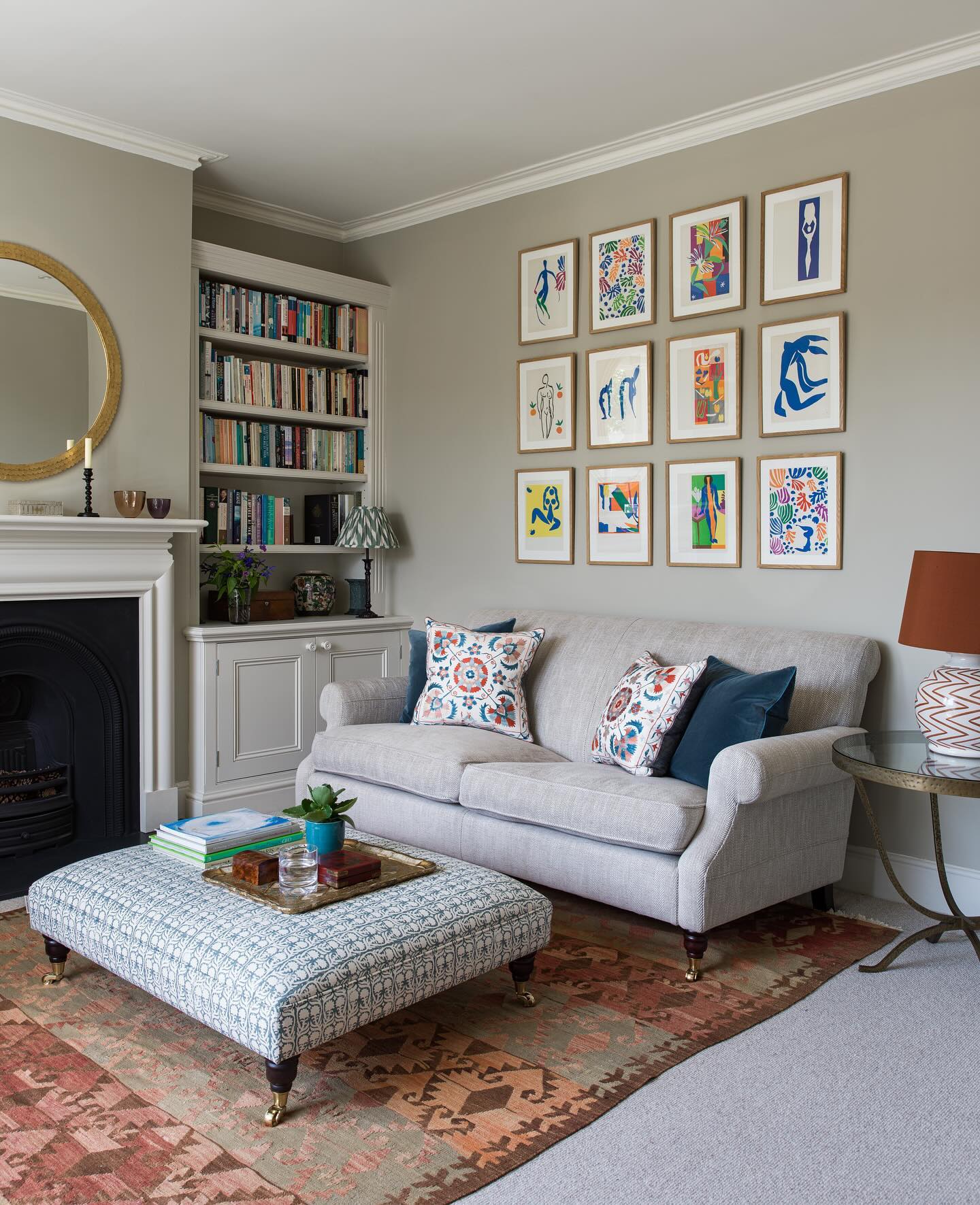 25. Moonlit Shadow Play on Geometric Shelves