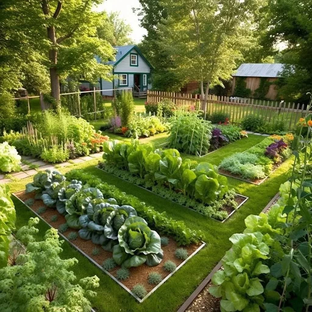 14. Lush Layers Of Lettuce and Lavender In a Rustic Wheelbarrow Garden