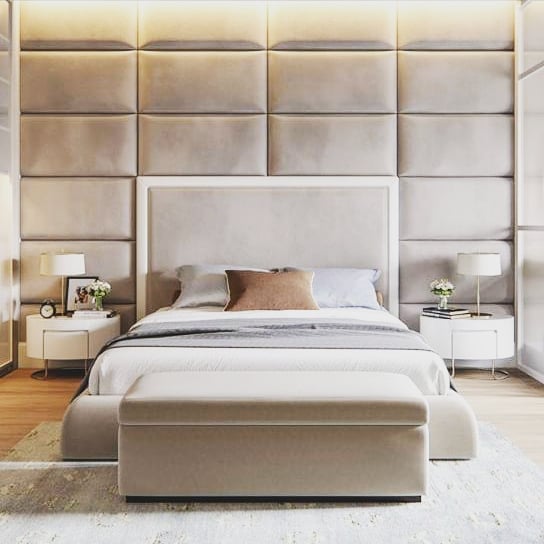 25. the Intertwined Hearts Bedside Lamps and Macrame Wall Art Haven