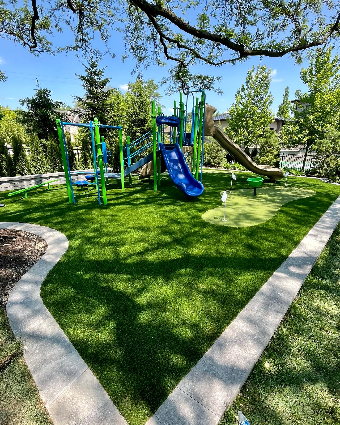 7. a Whimsical Escape with a Sunken Trampoline and Tiki Bar Hideaway