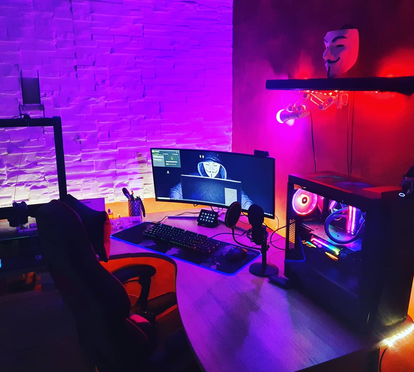 5. Neon Circuitry and Gamer's Paradise: a Fusion Of Led Strips and Retro Arcade Aesthetics