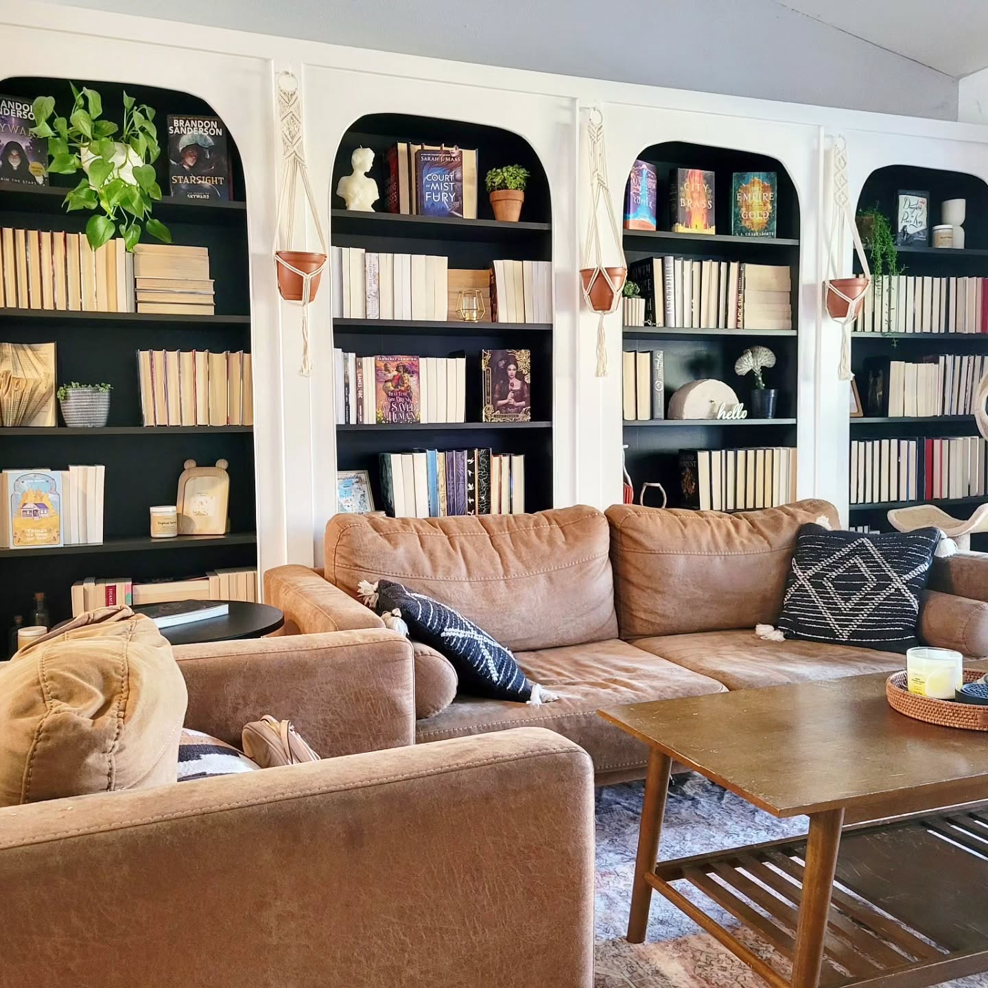 2. Whimsical Wooden Ladder and Globe-trotter Bookshelf Fusion