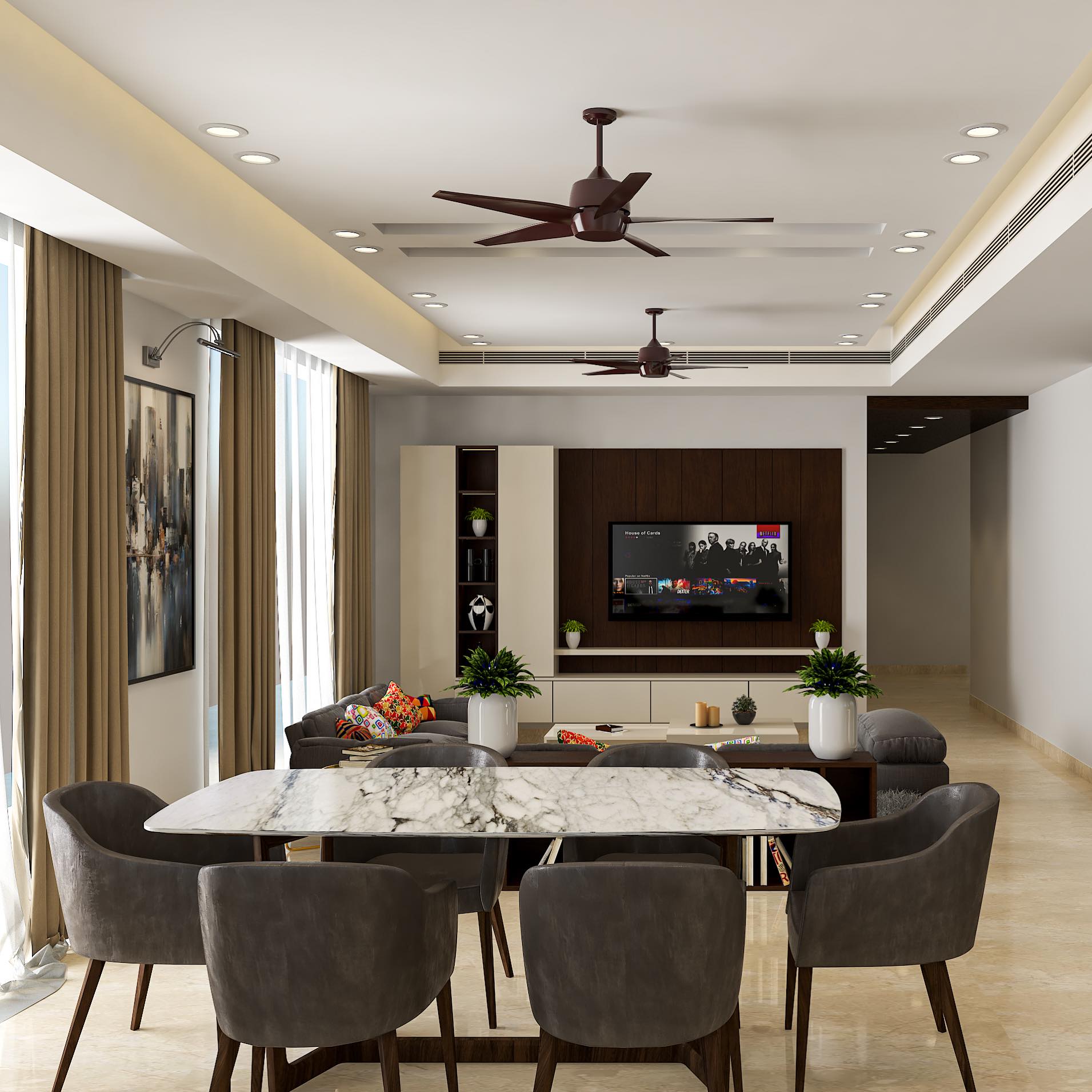 5. the Eclectic Fusion Of Industrial Pendant and Coastal Rattan In a Compact Space