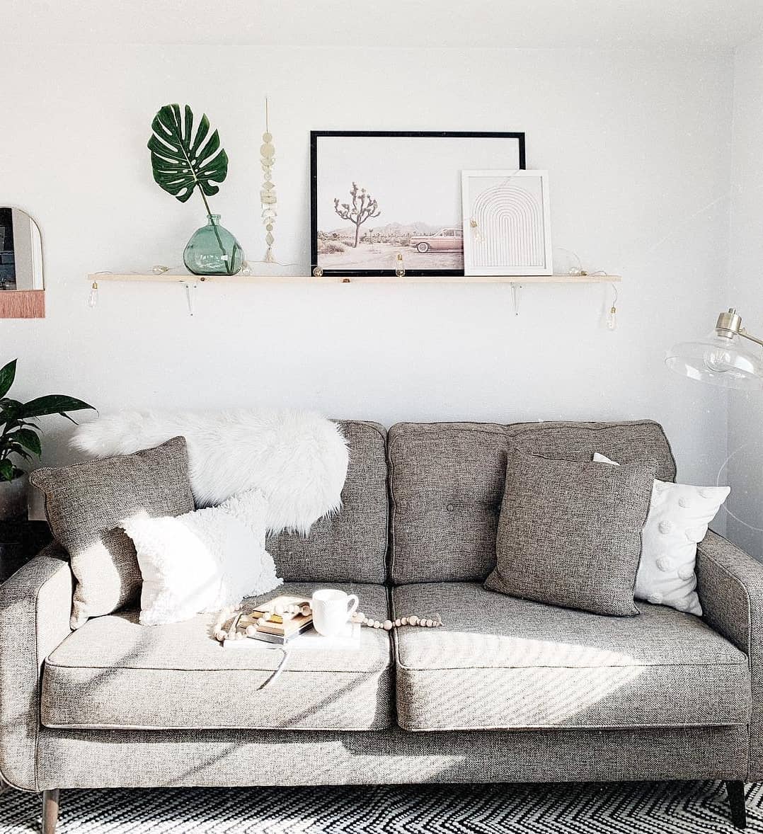 21. Whimsical Mushroom and Butterfly Collage on a Rustic Wooden Plank