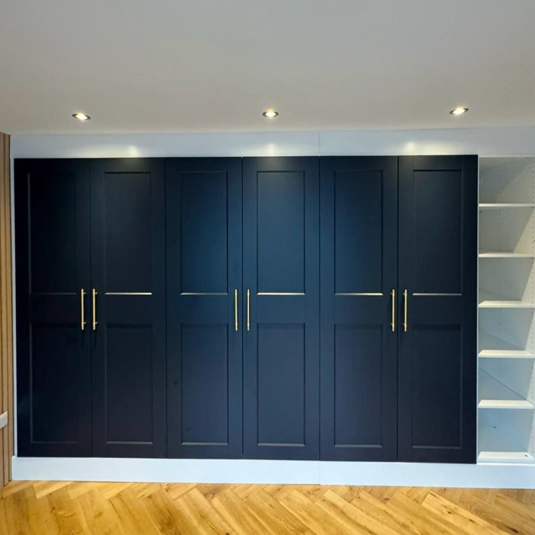33. Moonlit Alcove: a Wardrobe with Hidden Lighting and Velvet Curtains
