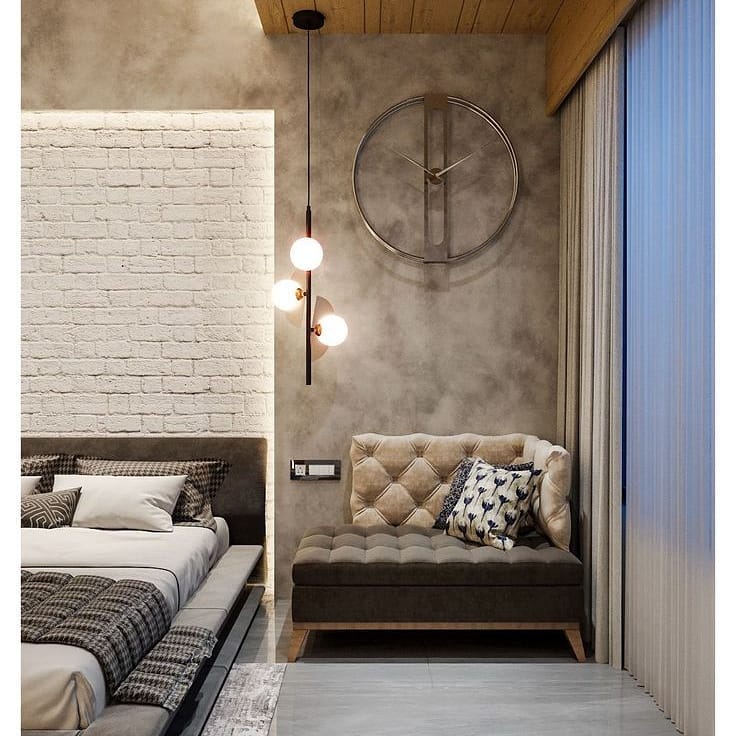 29. Cozy Nook with a Vintage Typewriter and Amber Lighting