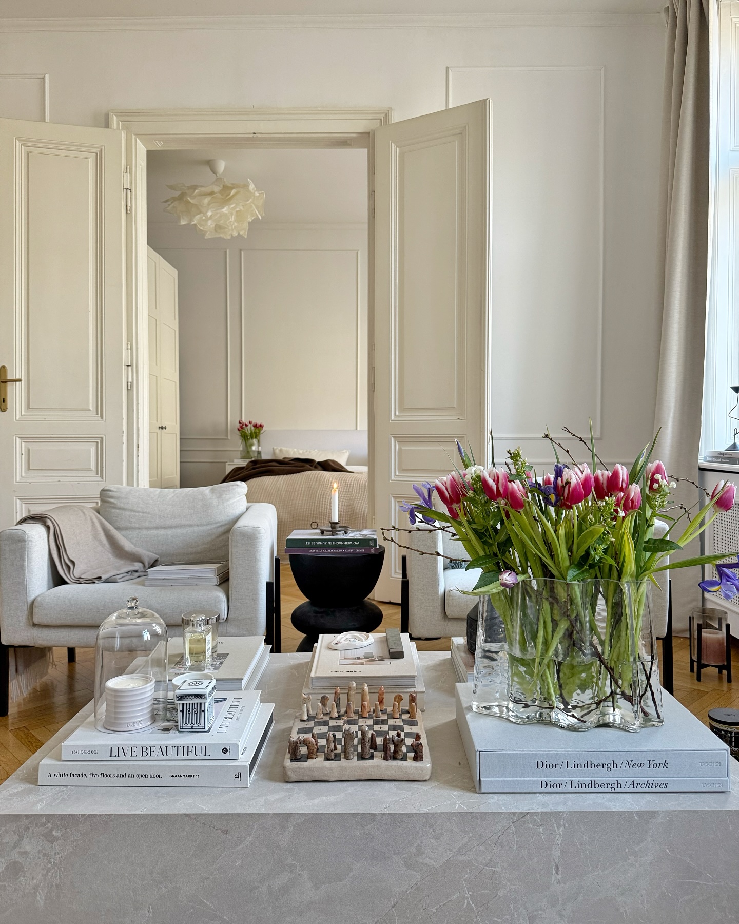 16. Handcrafted Driftwood and Sea Glass Centerpiece with Antique Compass