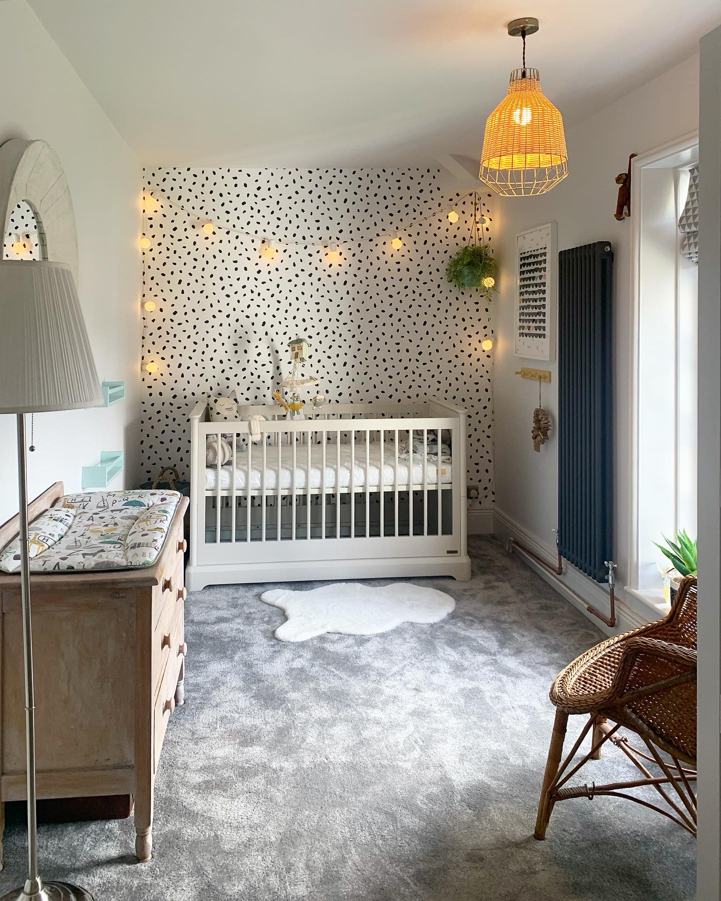 11. Soft Whisper Of Mint: a Single Leaf Mobile In a White Crib Haven