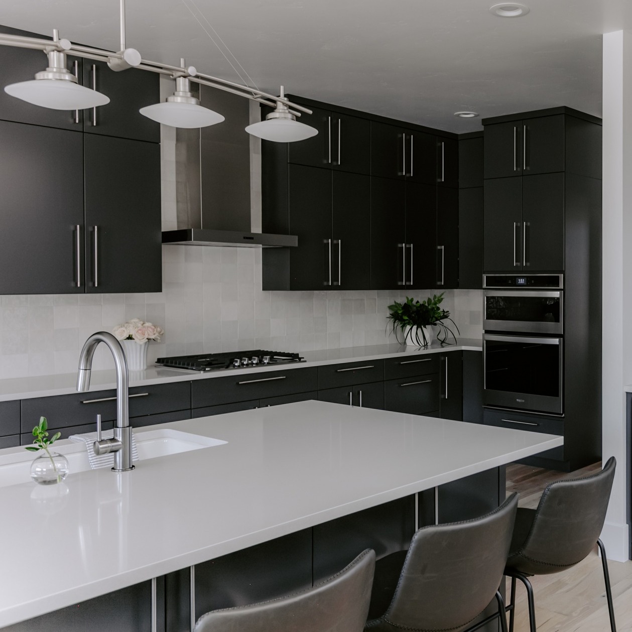 19. a Monochrome Dance Of Curves and Lines on Polished Granite