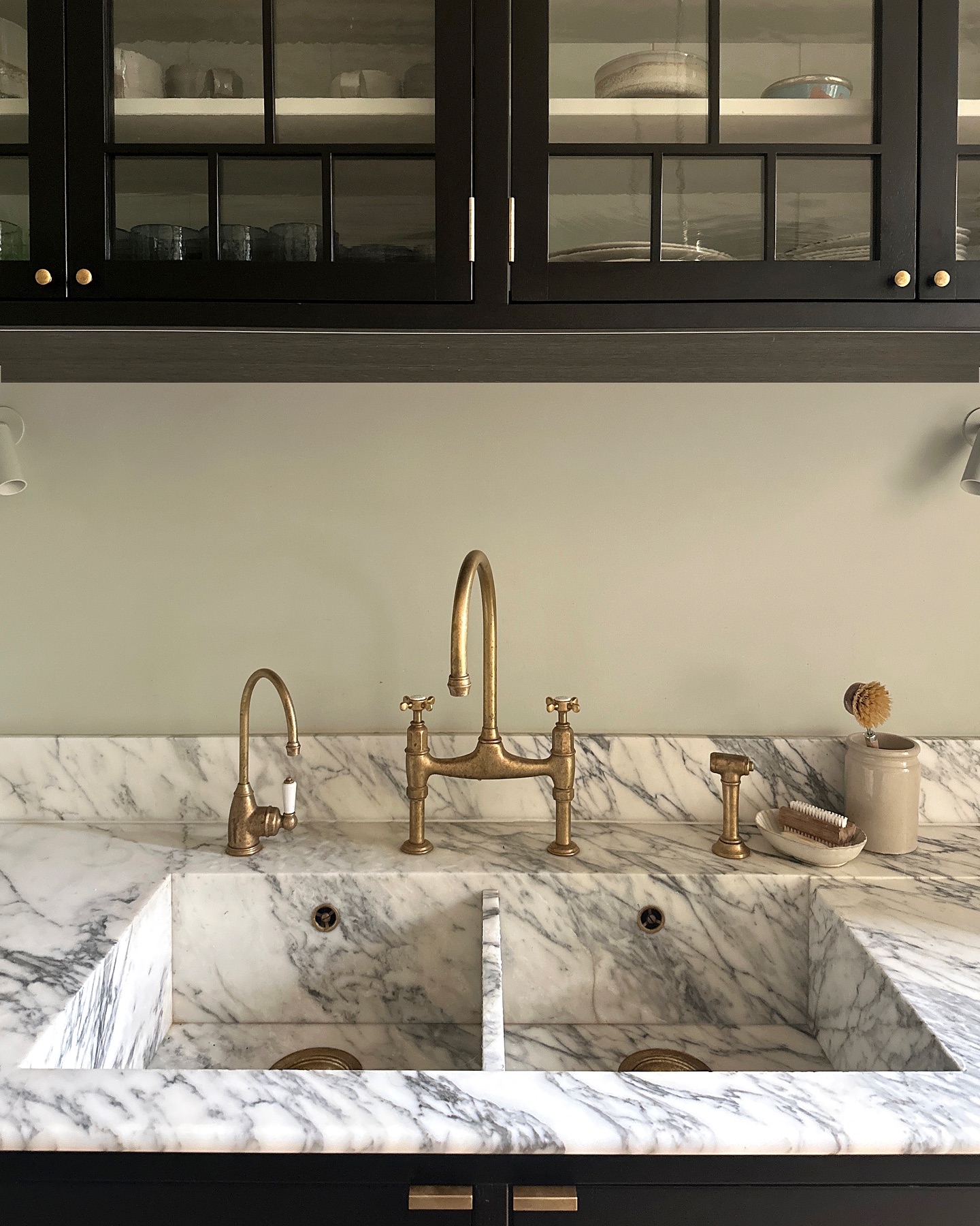 15. a Symphony Of Copper Pipes and White Subway Tiles Above the Kitchen Sink