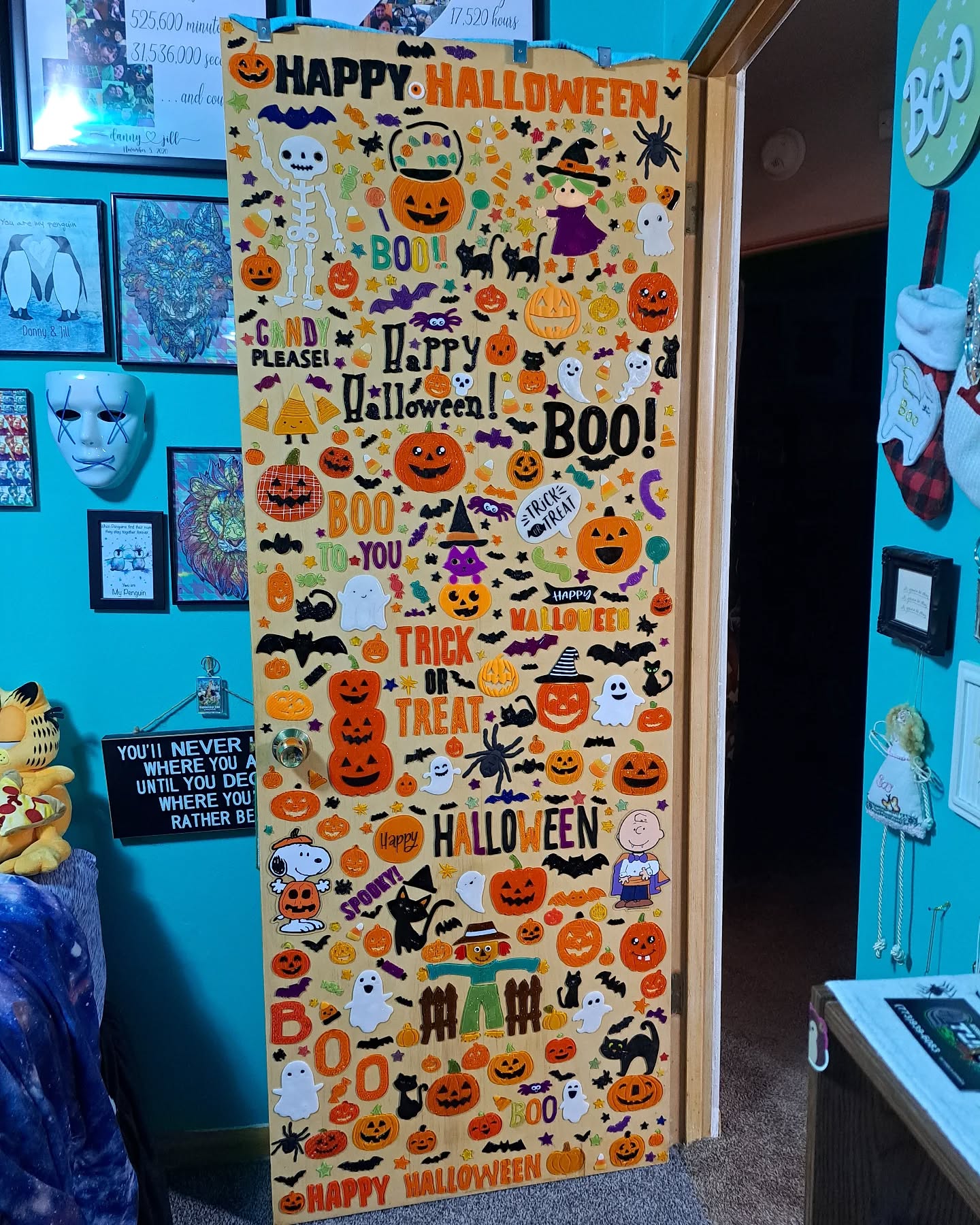 15. Cobweb Canopy and Pumpkin Patch: a Spooky Entrance Transformation