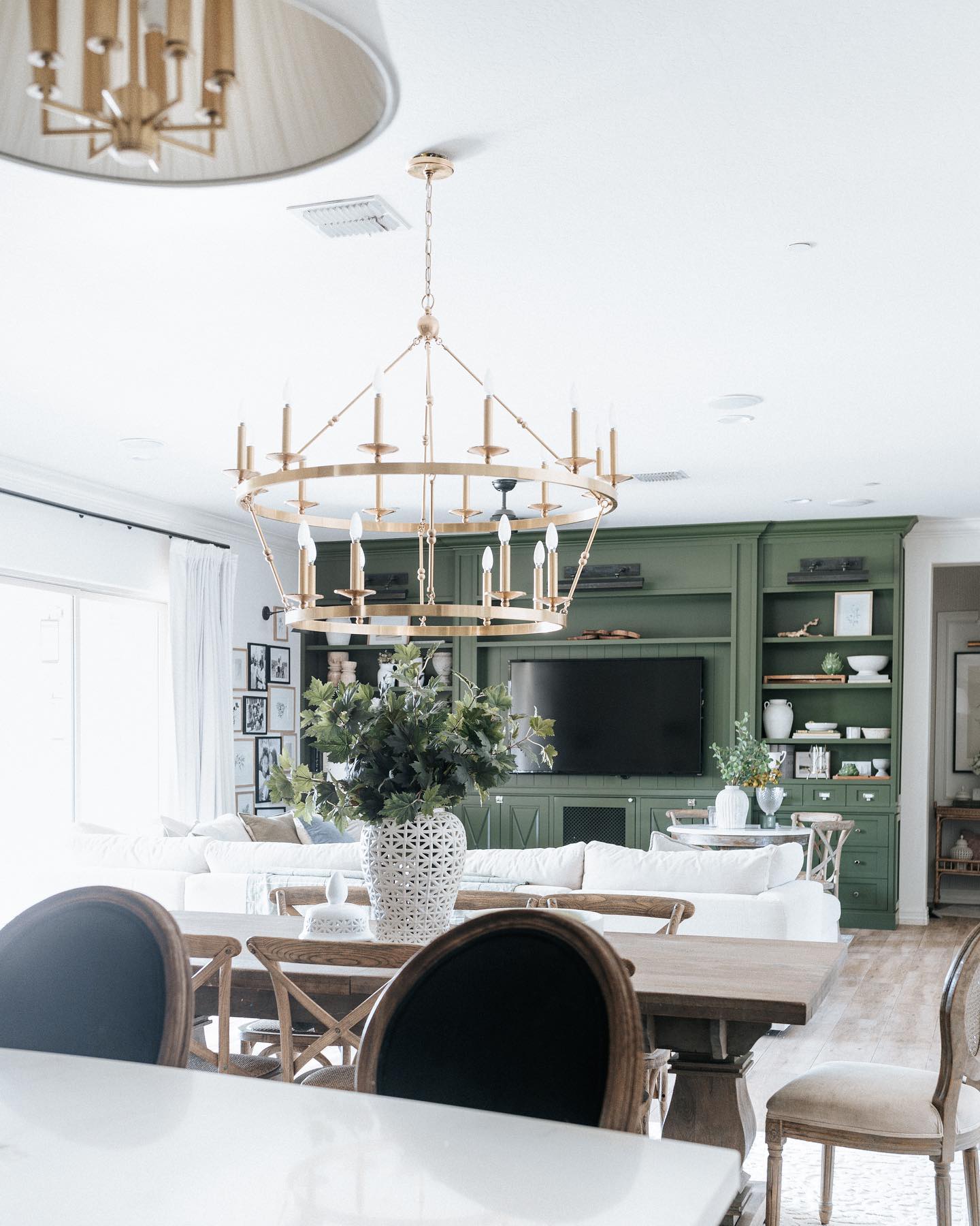 4. a Velvet Settee and Geometric Rug Dance In a Compact Space