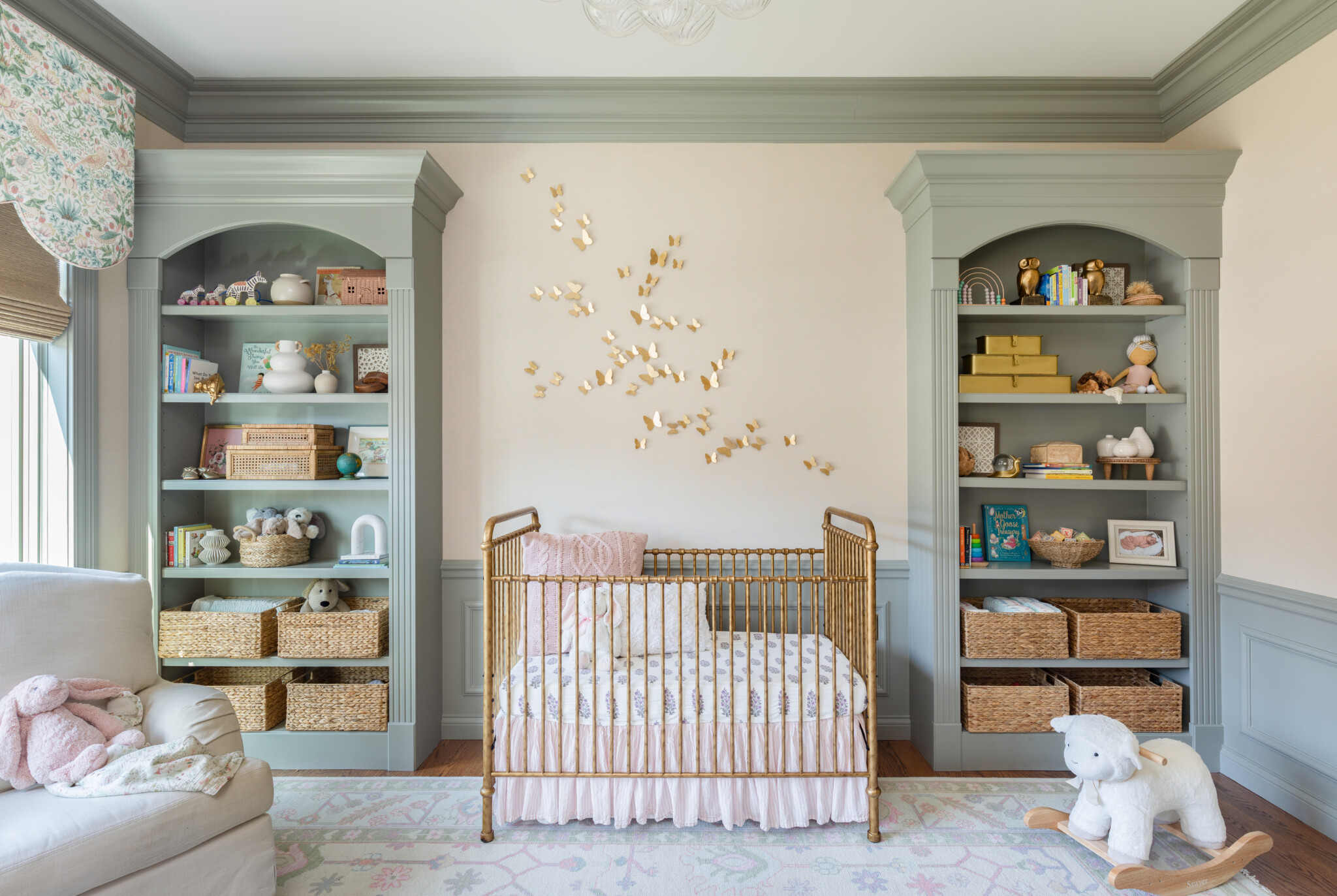 33. Soft Pastel Clouds and Golden Sunbeams Nursery Theme
