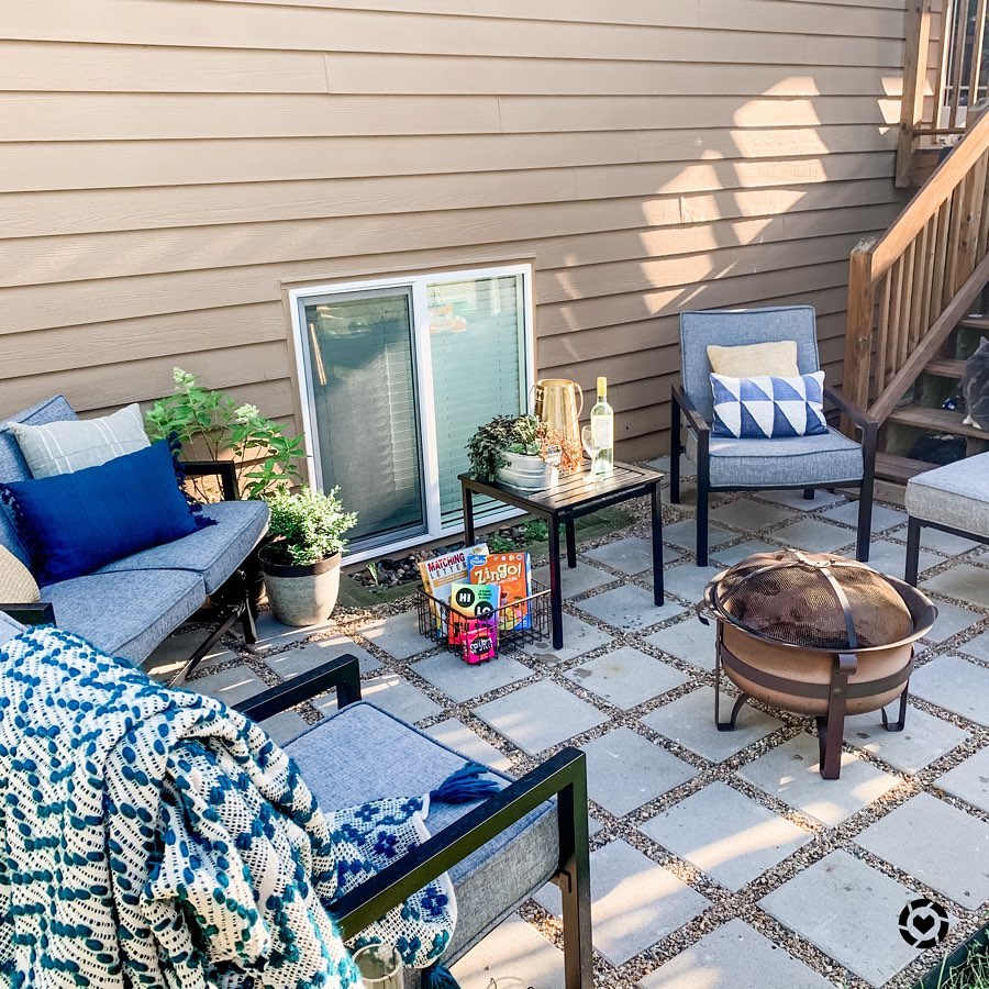 1. the Mosaic Stepping Stone Pathway with Terracotta Pot Accents