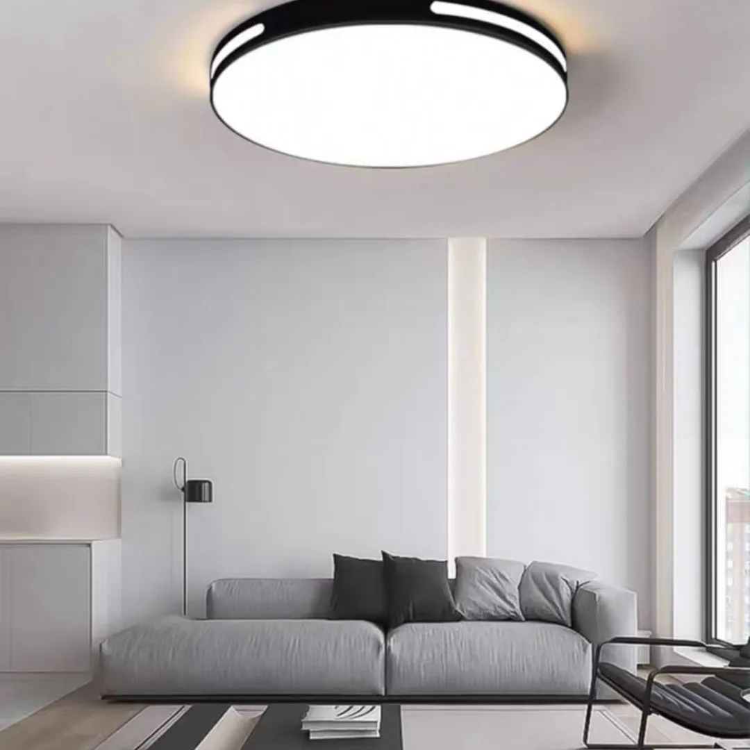 18. Rectangular Elegance with a Dual-textured Rug and Geometric Harmony
