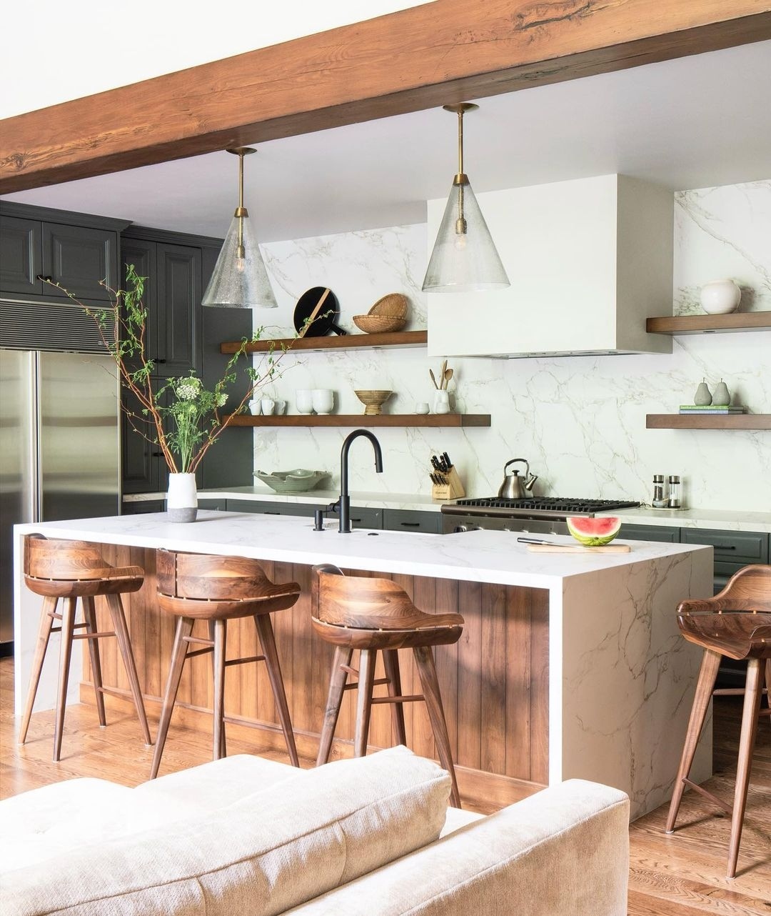 29. a Sunlit Nook with a Single Red Apple on a White Shelf