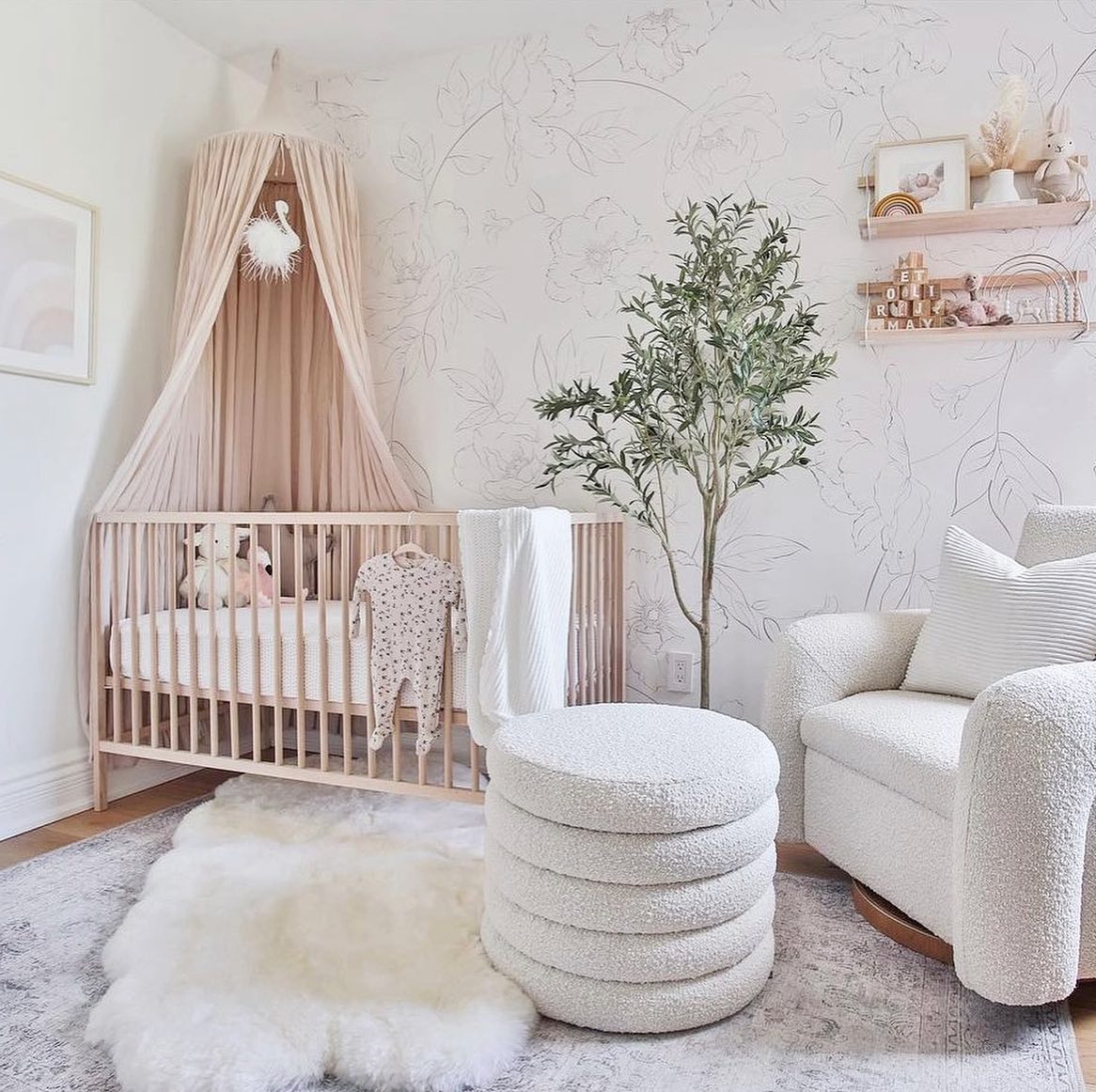 8. Twinkling Starlight Canopy Over Pastel Patchwork Quilt