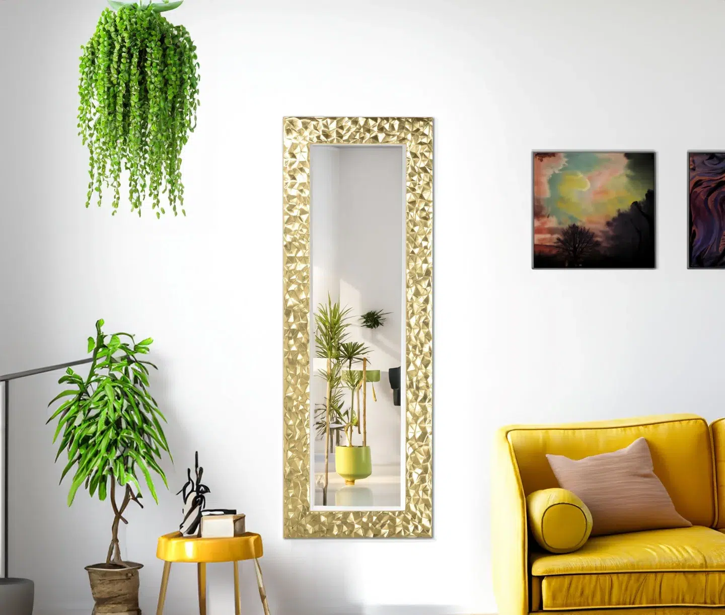 12. Mirror Maze Reflections: a Kaleidoscope Of Geometric Patterns on a Living Room Wall