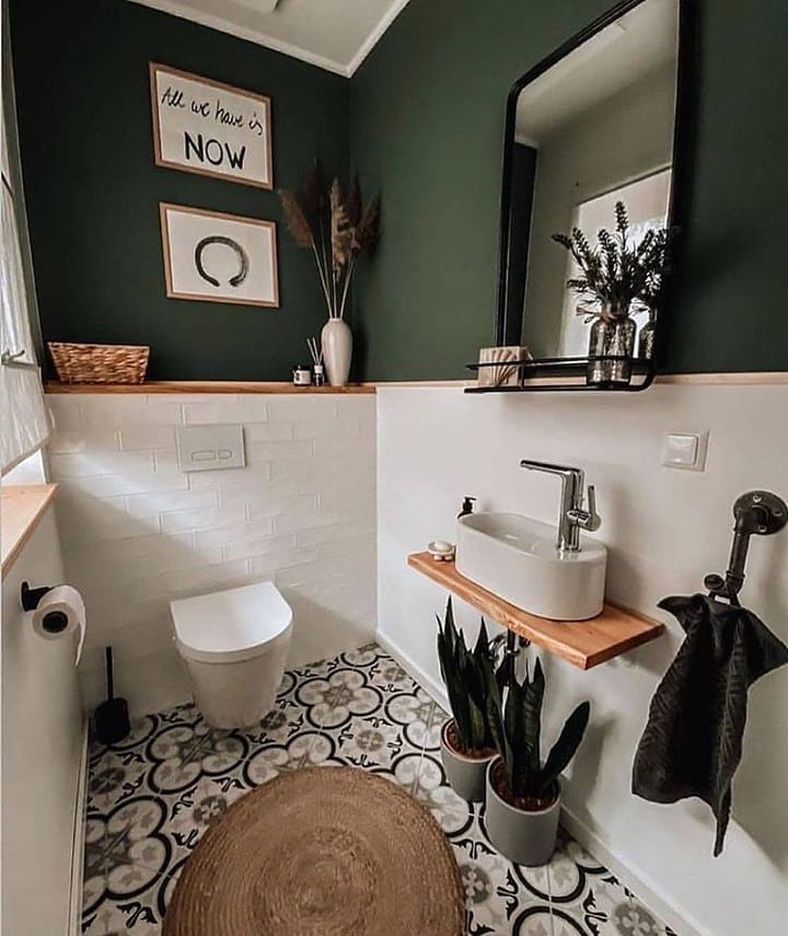 13. the Cauldron Of Moonlight: a Lavender Sink and Cobweb Mirror Fusion