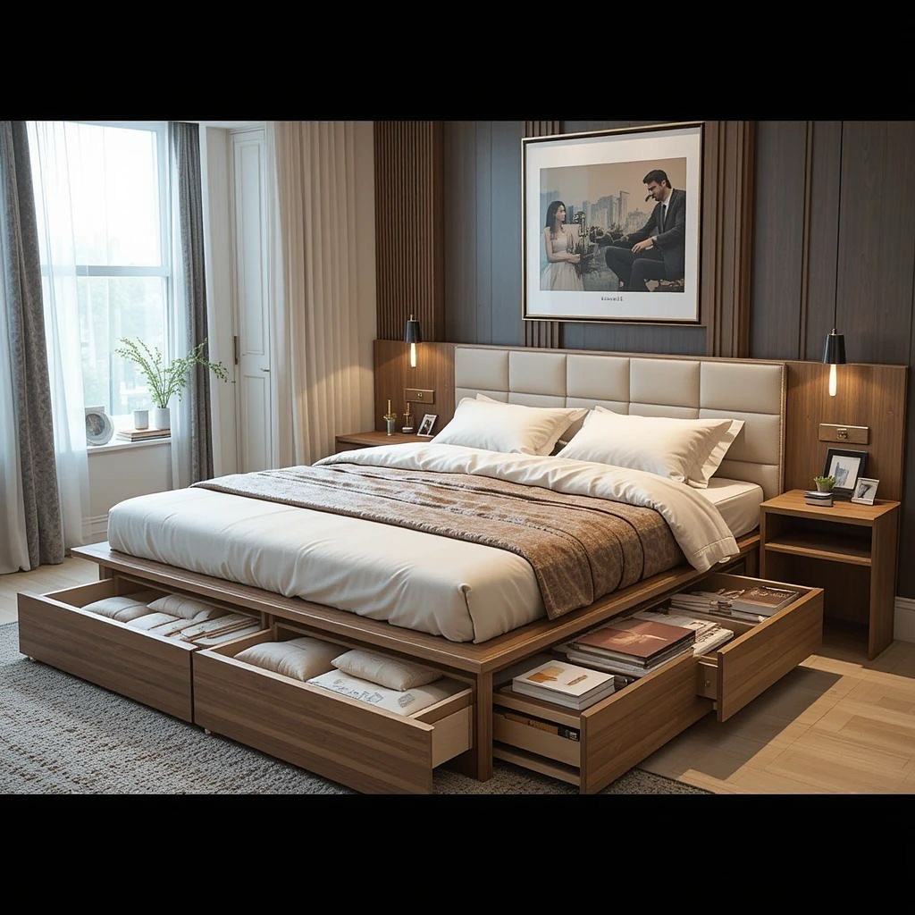 9. a Canopy Of Stars: Twinkling Fairy Lights Above a Bed Of Romance