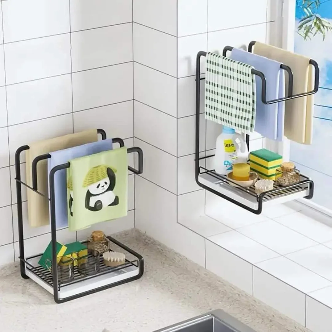 6. Copper Cascade: the Vintage Sink with a Sunlit Soap Tray