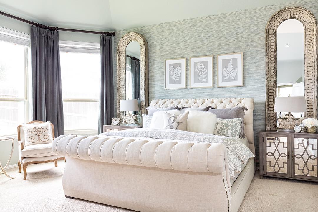 18. Moonlit Archway Accent Wall with Geometric Shadow Play