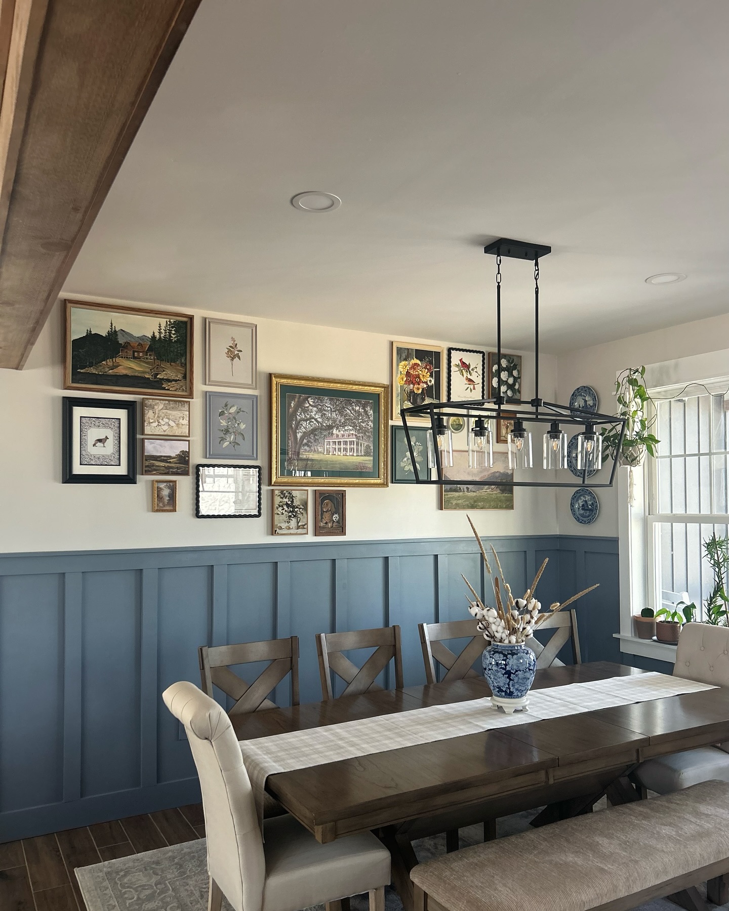 22. Moonlit Forest Reflections on Vintage Canvas